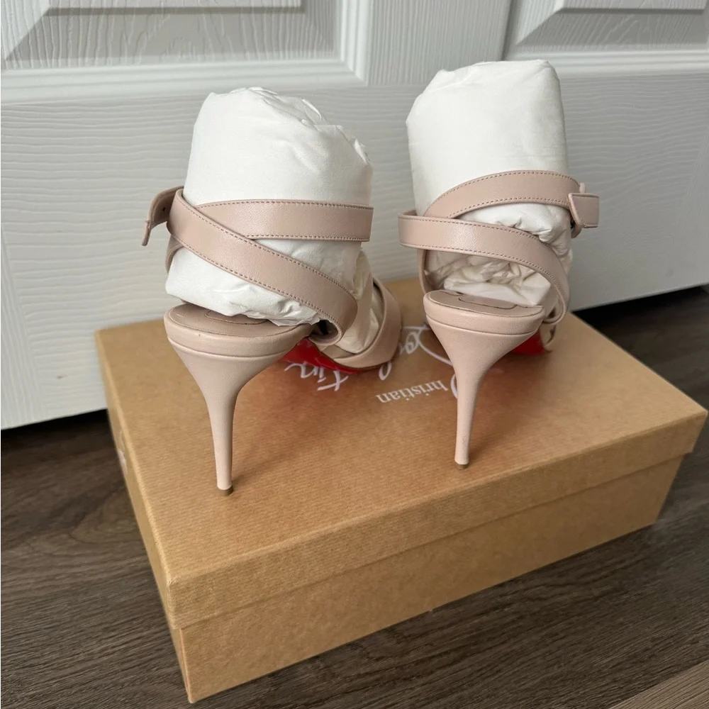 Christian Louboutin Mariza 85 Leather Sandals - Picture 8 of 12